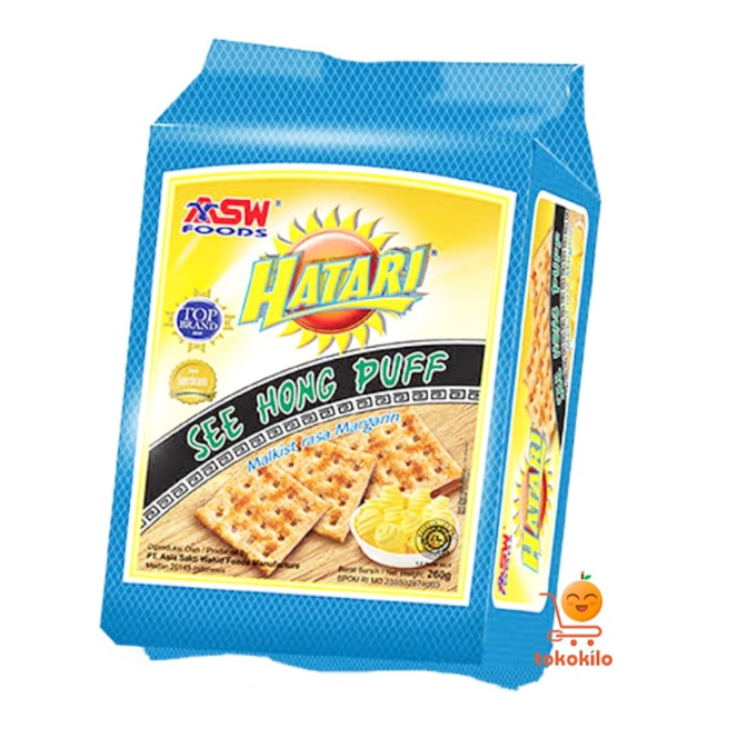 Hatari See Hong Puff Malkist Rasa Margarin, 245 gr 