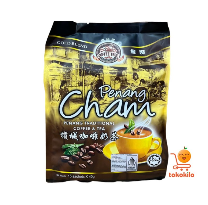 Coffee Tree Penang Cham Coffee & Tea Blend (1 Pack X 15bks) 40gr