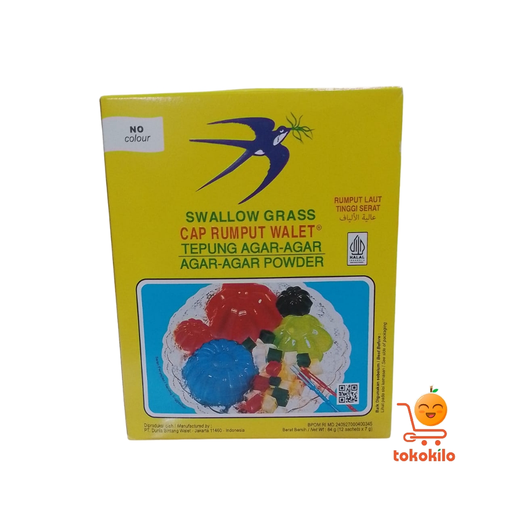 Bubuk AgarAgar Swallow Grass Cap Rumput Walet 84gr