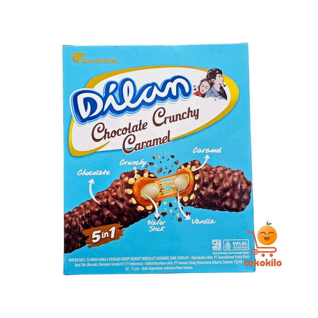 Dilan Chocolate Crunchy Caramel 23gr (isi 12 pcs)