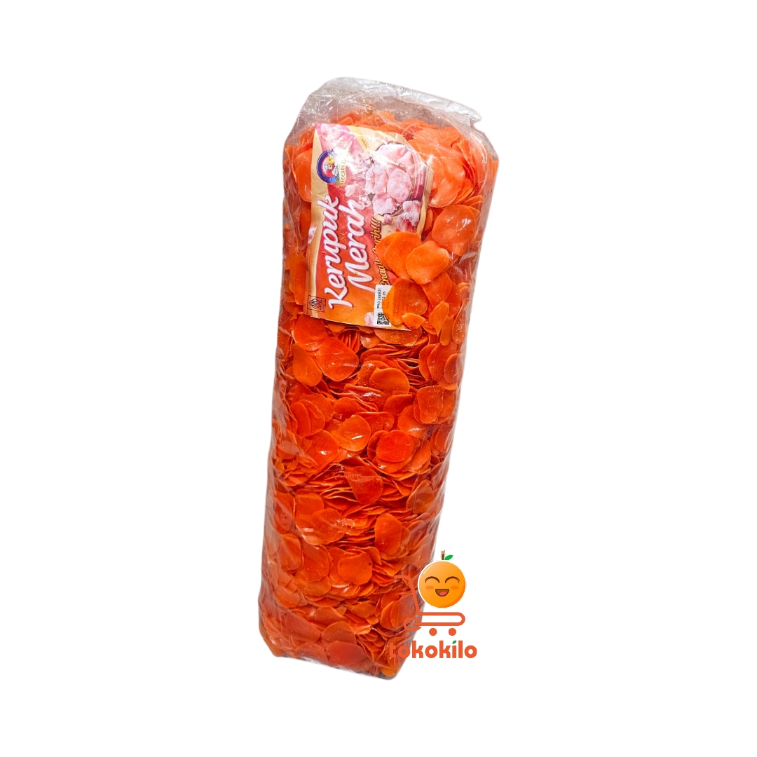 Kerupuk Merah Kokiku Kerupuk Lontong Mentah 250gr 500gr 1KG
