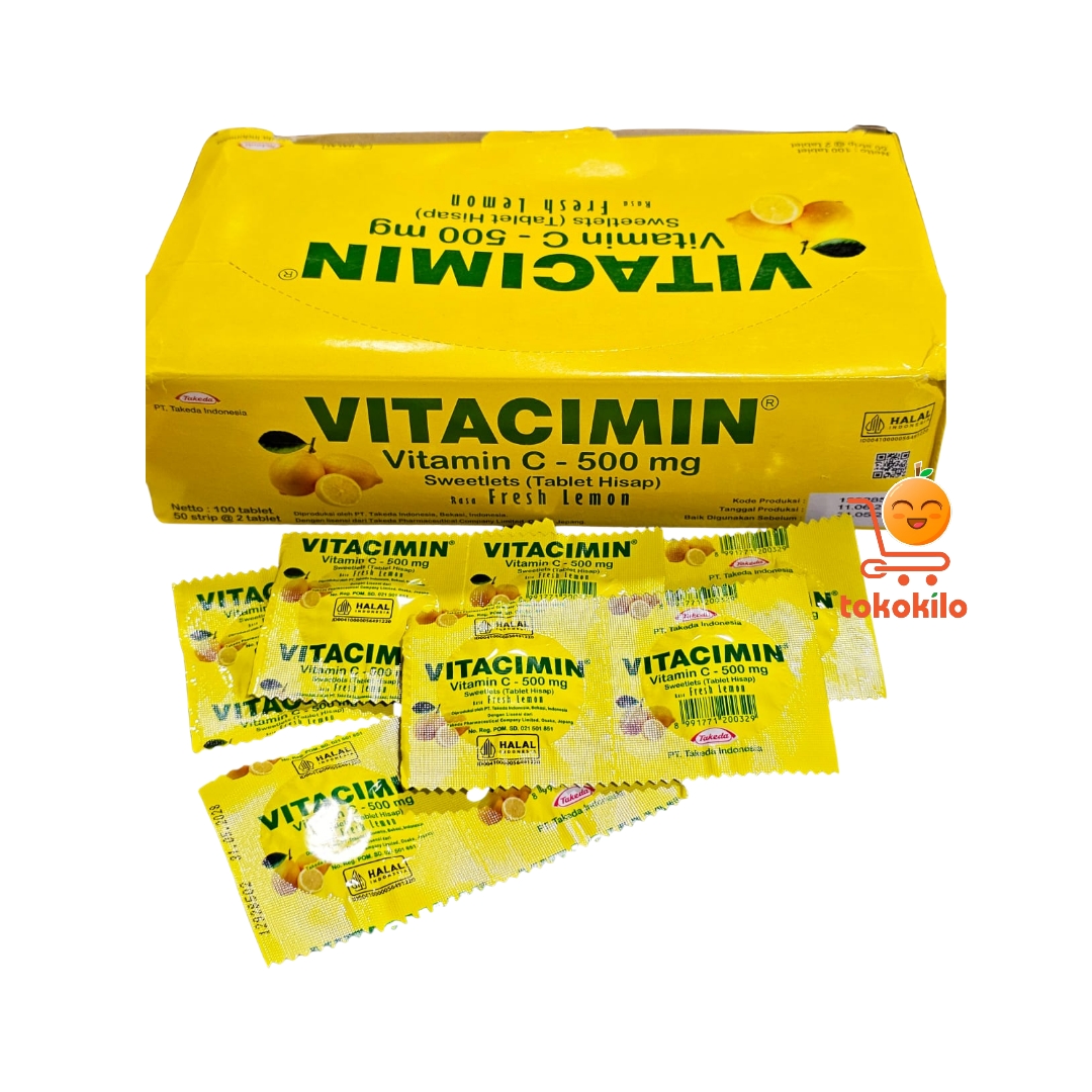 Vitacimin Rasa Fresh Lemon 500mg