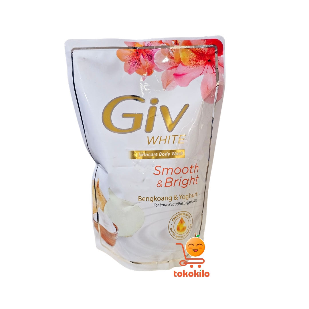 GIV White Skincare Body Wash Smooth & Bright Bengkoang & Yoghurt 400ml