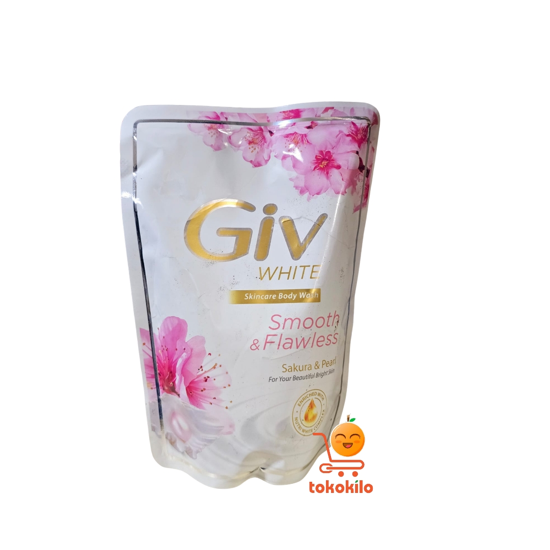 GIV White Skincare Body Wash Smooth & Flawless Sakura & Pearl 400ml