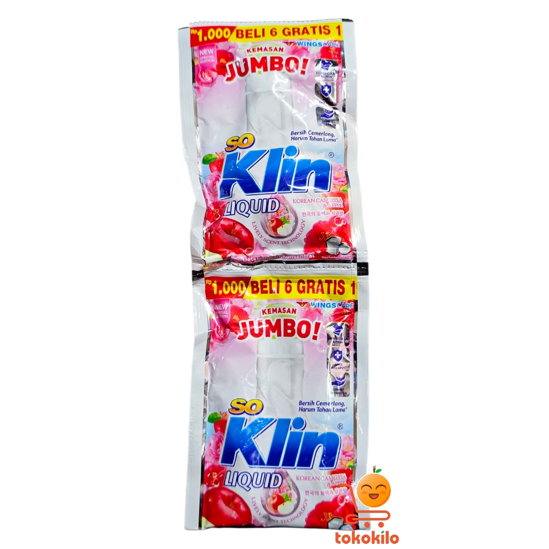 SoKlin Liquid Korean Camellia & Apple 20ml (12bks), 40ml JUMBO (6 FREE 1)