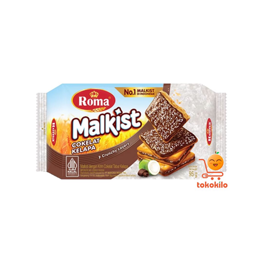 Roma Malkist Cokelat Kelapa 95gr