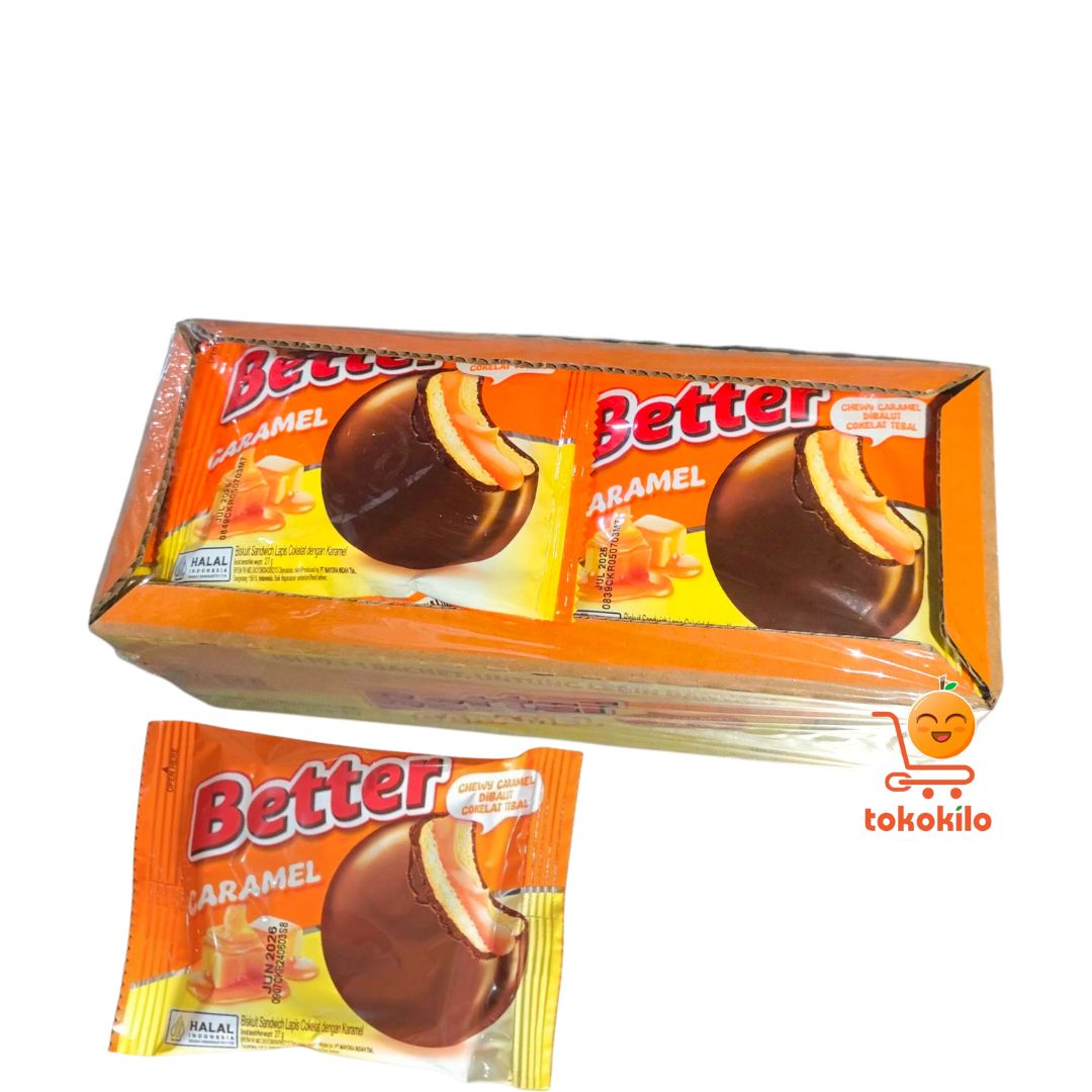 Biskuit Better Caramel (1 Box X 10 FREE 1pcs) 27gr