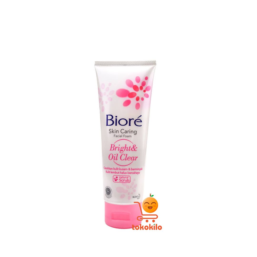 Biore Skin Caring Facial Foam Bright & Oil Clear 40gr, 100gr