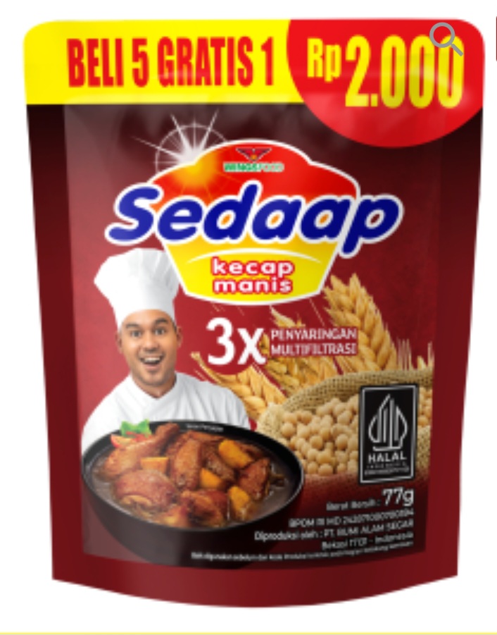 Kecap Manis Sedaap 77gr, 250gr, 700gr, 1000gr