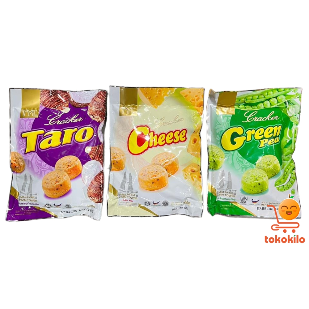 TYL Biskuit Kraker Rasa Kacang Polong 360gr
