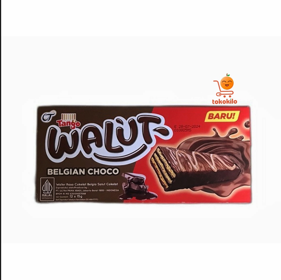Tango Walut Wafer Rasa Coklat Belgia 15gr