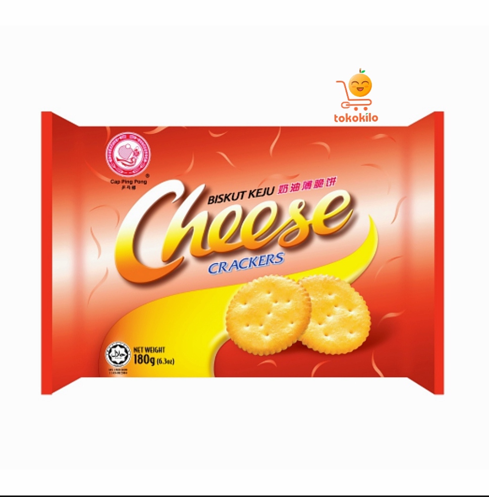 Hupseng Cheese Crackers Ping Pong 180gr 