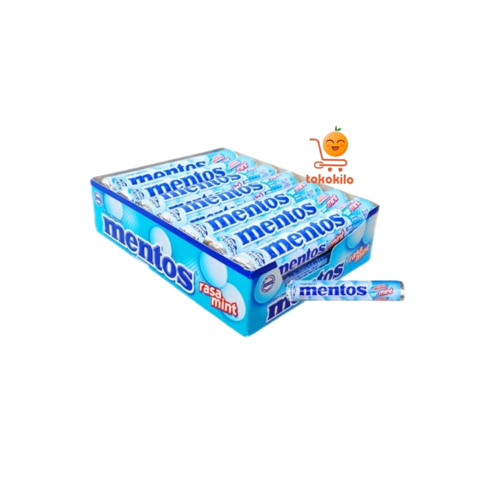 Permen Mentos Rasa Mint (1Pack X 14 Roll)