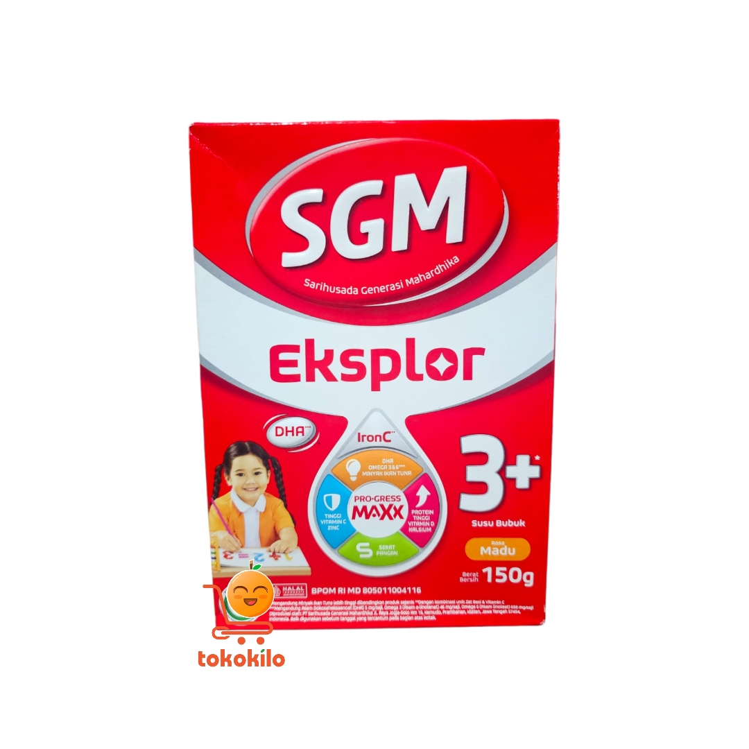 SGM Eksplor 3+ Rasa Madu 3–5th Susu Formula 150gr, 400gr, 900gr