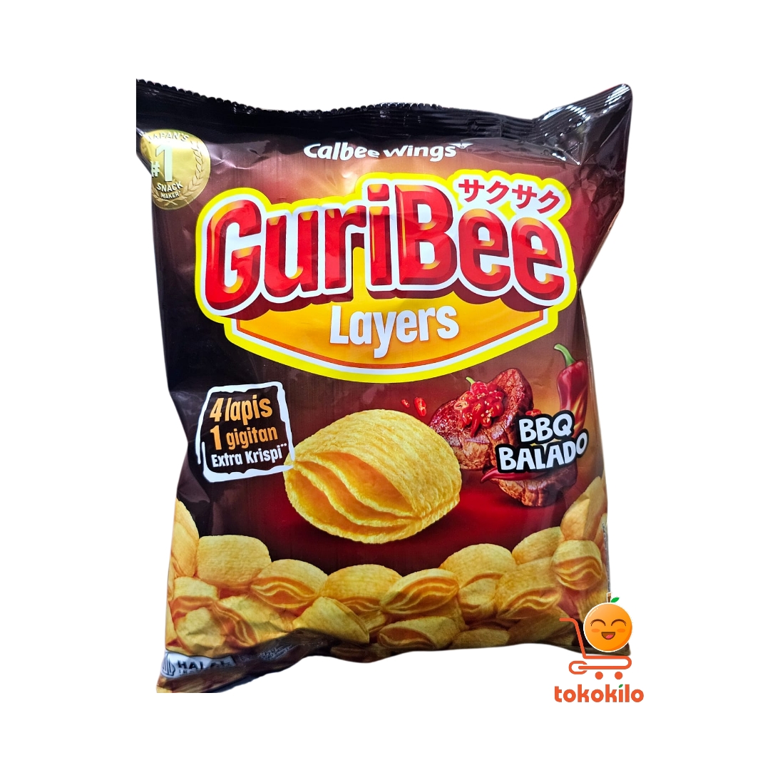 Guribee Layers Rasa BBQ Balado 65gr