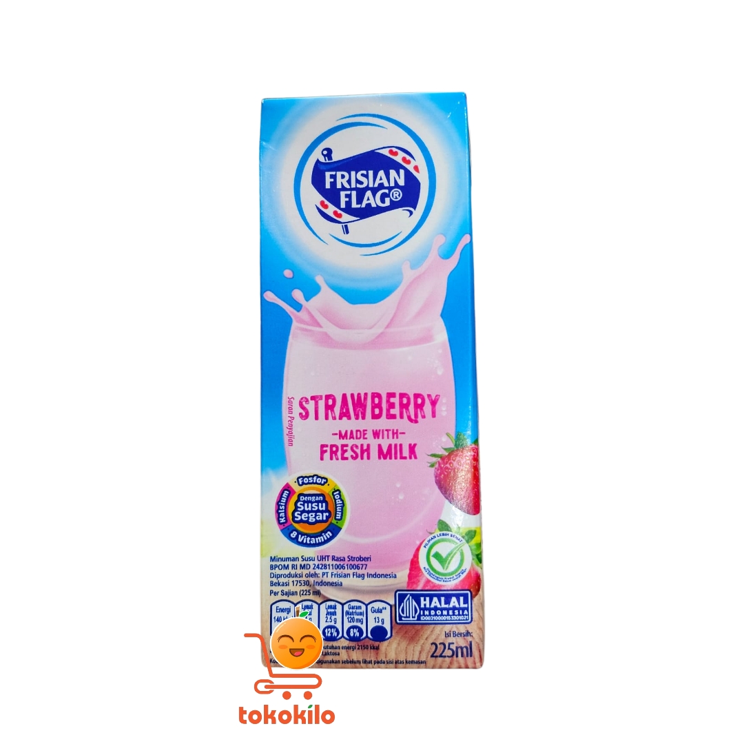  FrisianFlag Susu UHT Purefarm Rasa Stroberi 225ml