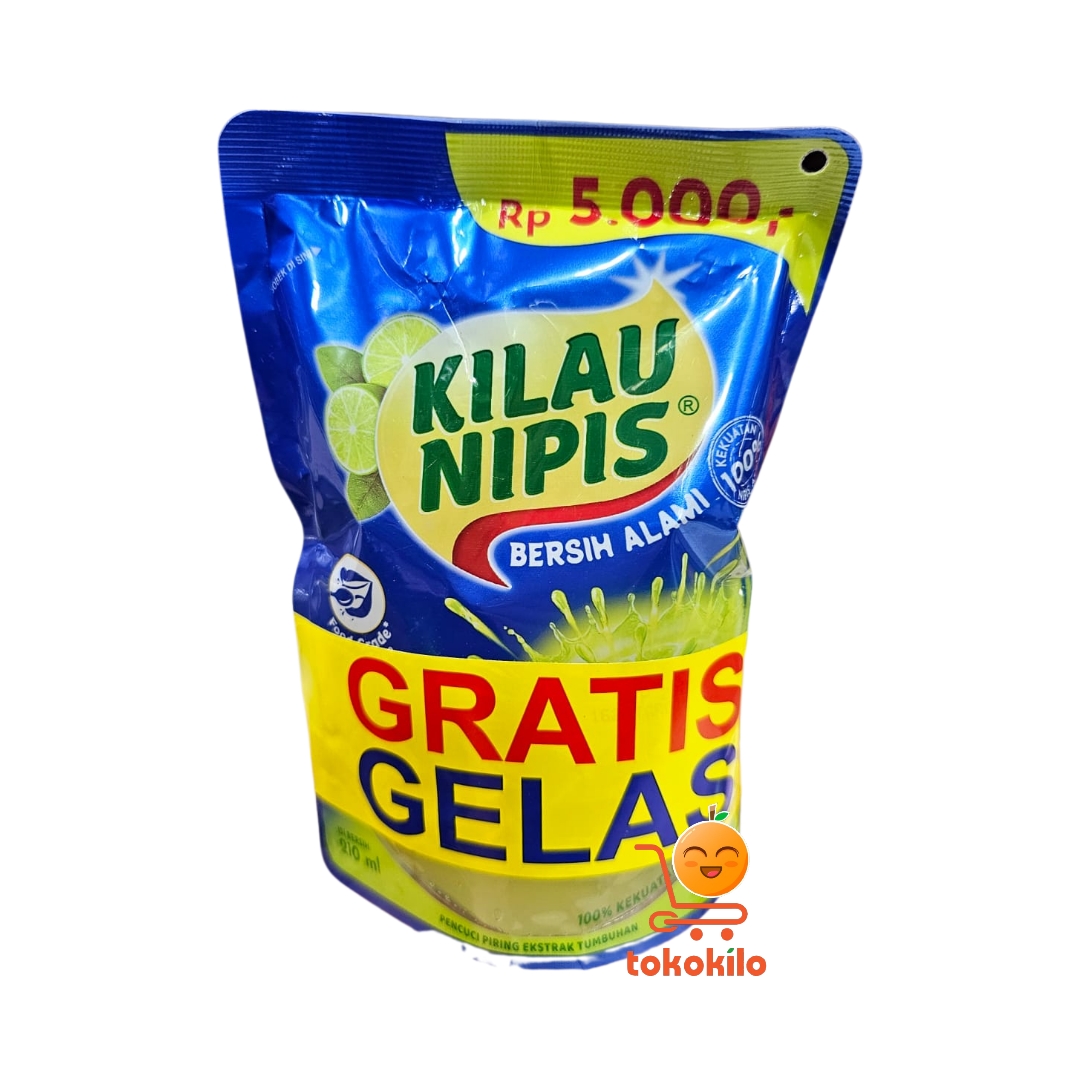 Sabun Cuci Piring Kilau Nipis 210ml (GRATIS Gelas)