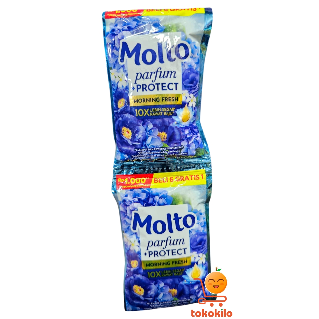 Molto Parfum + Protect Morning Fresh 18ml ( 1 Pack X 6 Bks Free 1)