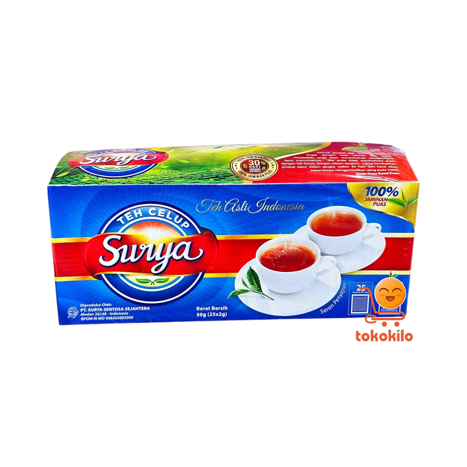 Teh Celup Surya 50gr  (25kantong X 2gr)