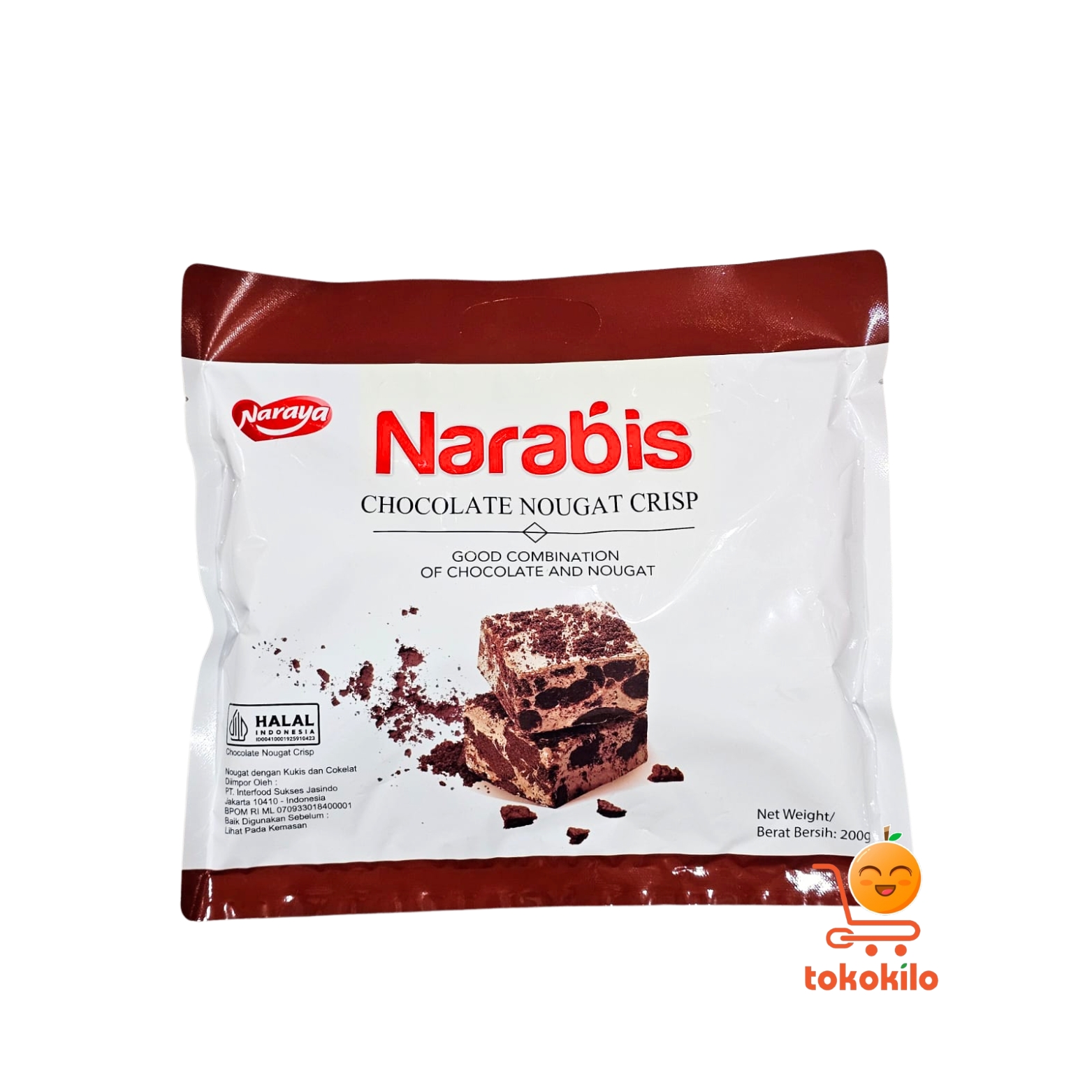 Narabis Chocolate Nougat Crisp Naraya 200gr