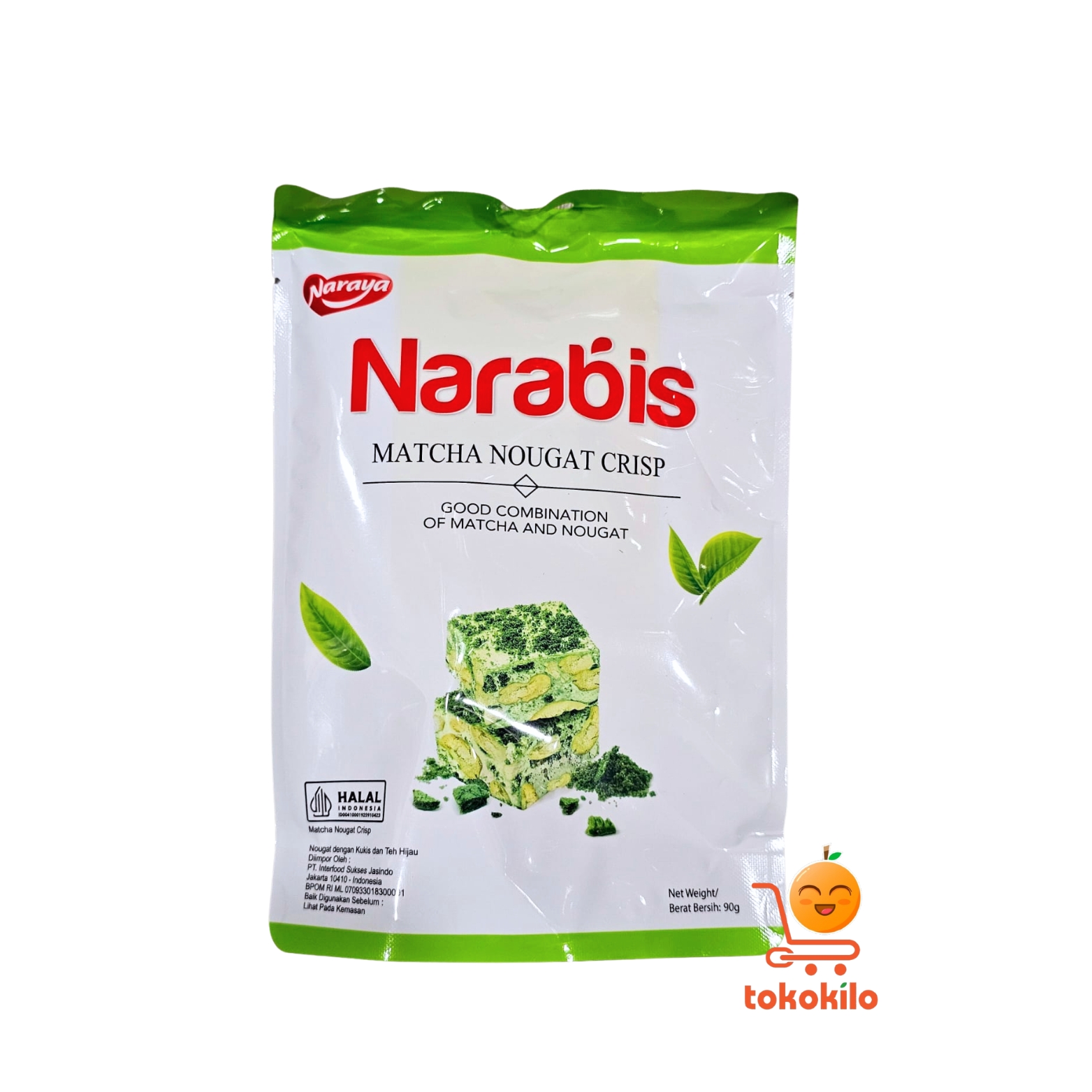 Narabis Matcha Nougat Crisp 90gr, 200gr