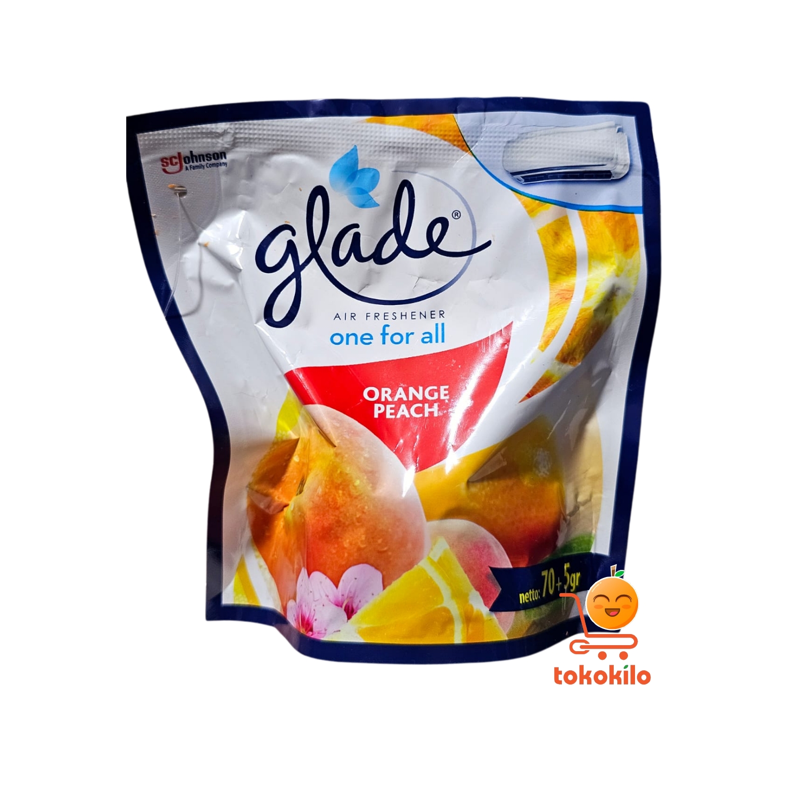 Pengharum Ruangan Glade One For All Air Freshener Orange Peach 75gr