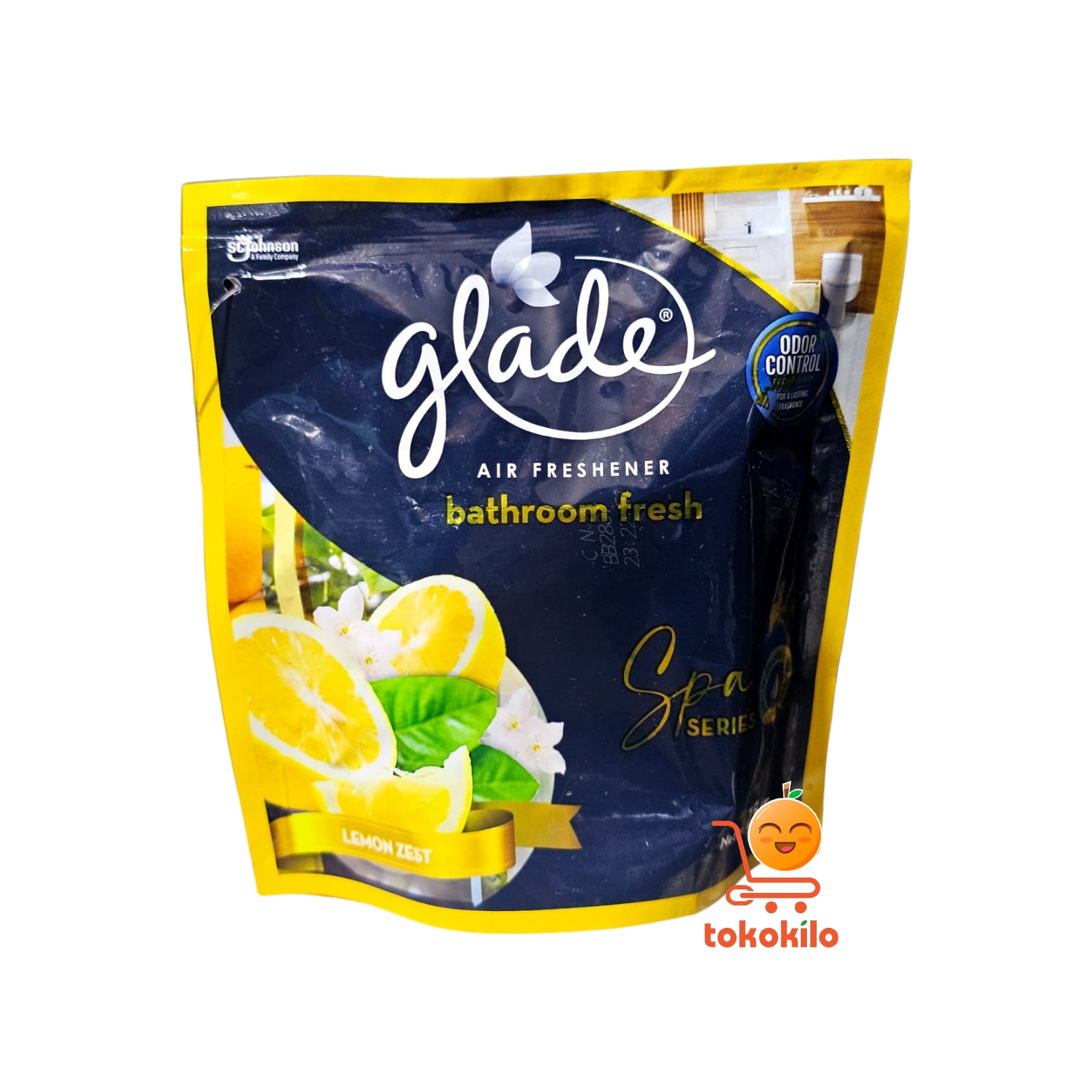 Pengharum Kamar Mandi Glade Fresh Lemon Zest 75gr