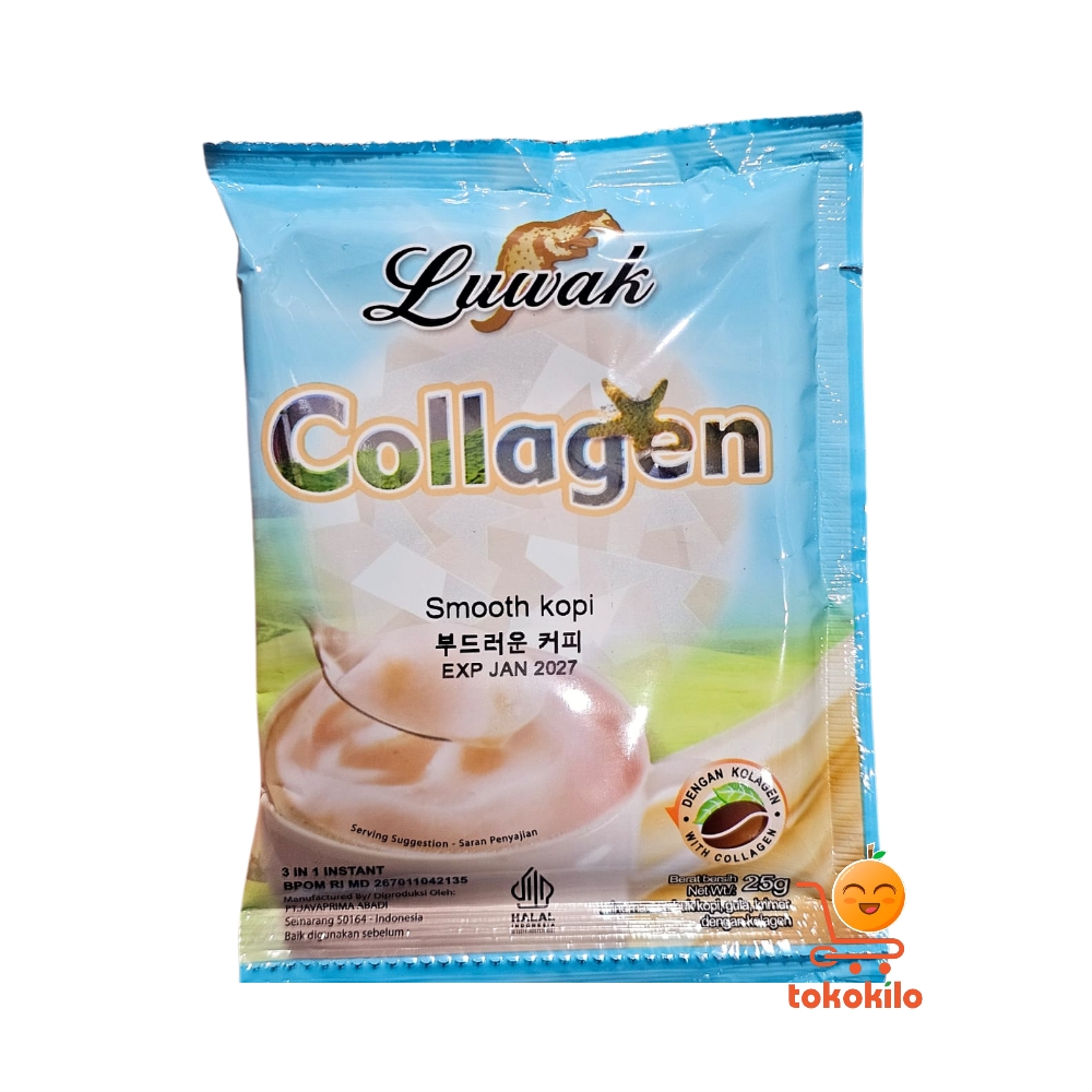 Luwak White Koffie Collagen Smooth 25gr (1pack X 5pcs)