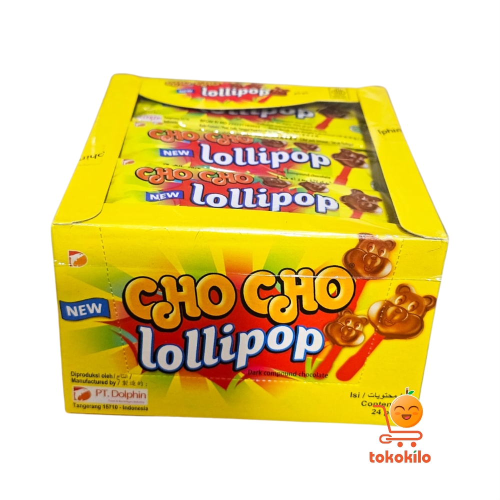 Cho Cho Lollipop Rasa Coklat 8gr (1Pack X 24pcs)