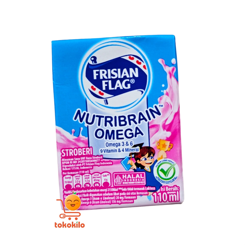  FrisianFlag Susu UHT Rasa Stroberi 110ml , 180ml