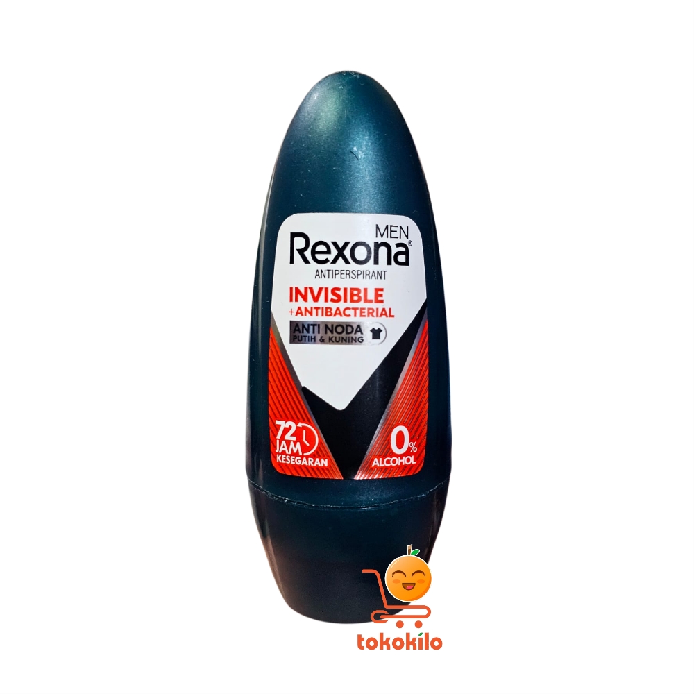 Rexona Men Invisible + Antibacterial Antiperspirant Roll-On 45ml