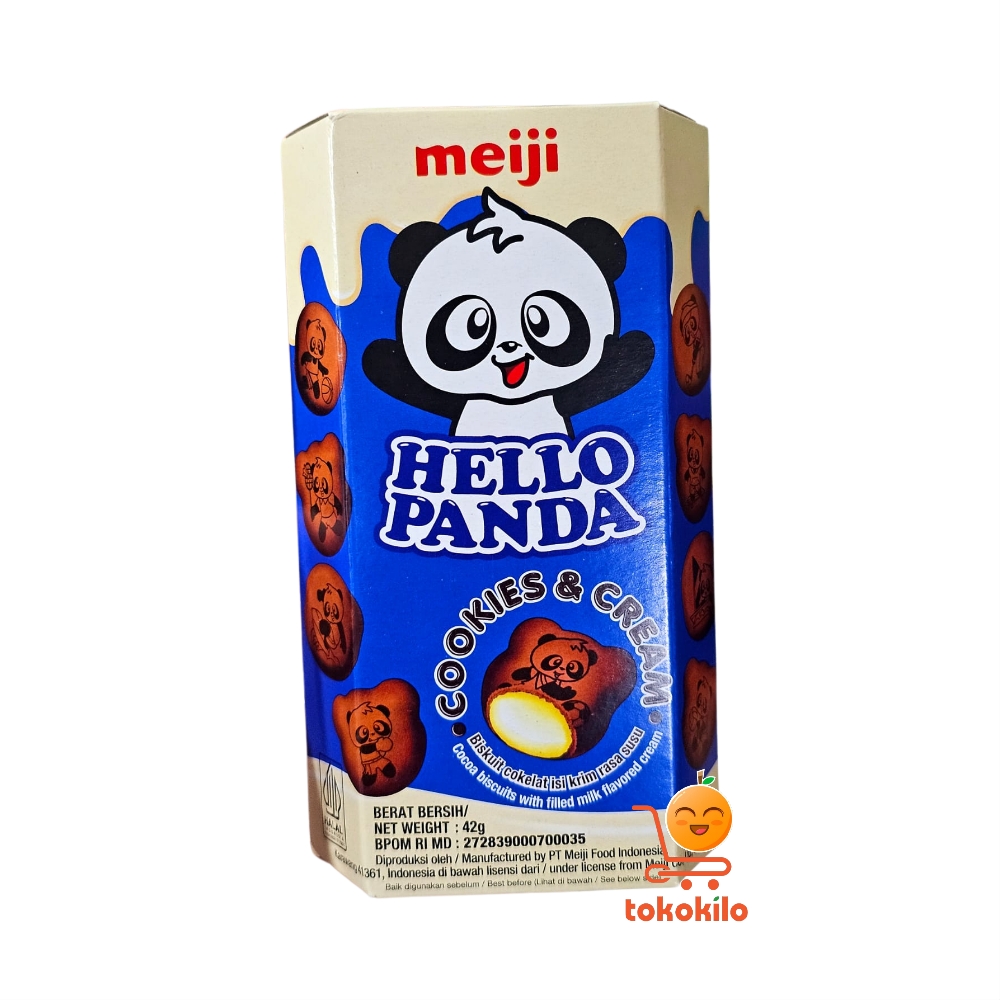 Cemilan Hello Panda Meiji Rasa Cookies & Cream 42gr