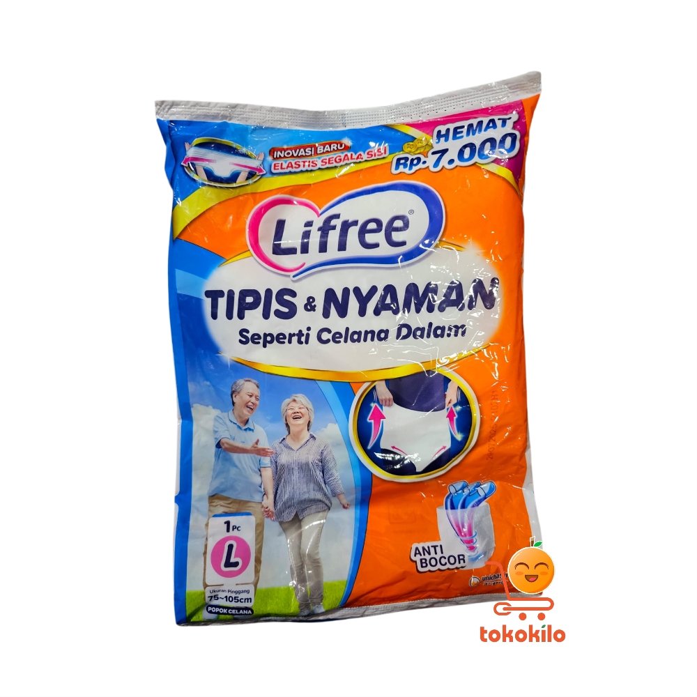 Lifree Popok Celana Dewasa Tipis & Nyaman L1,XL1