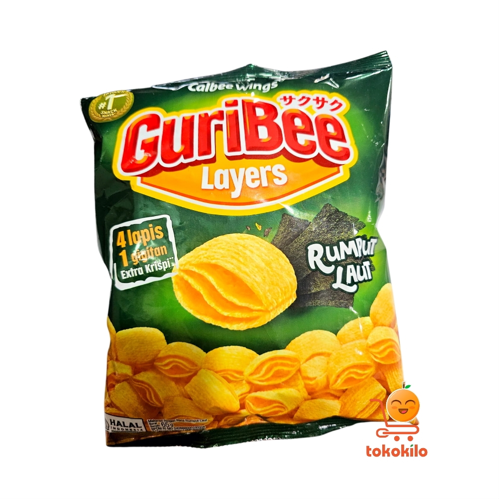Guribee Layers Rasa Rumput Laut 65gr