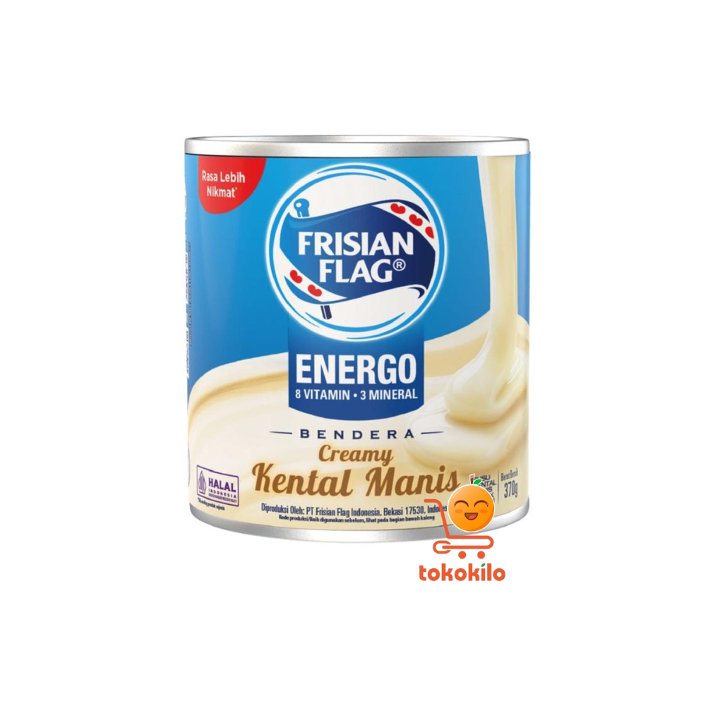 FrisianFlag Susu Bendera Kental Manis Vanilla Kaleng 370gr