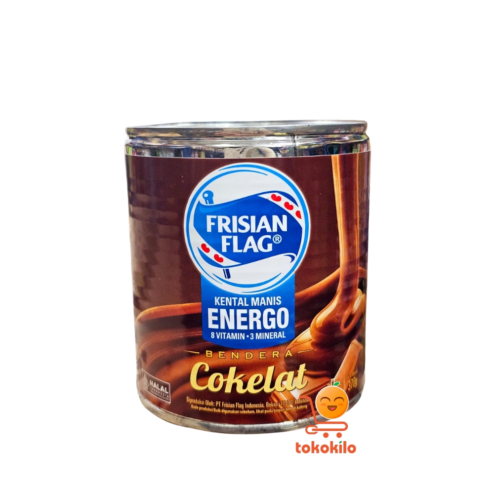 FrisianFlag Susu Kental Manis Rasa Cokelat Energo Kaleng 370gr