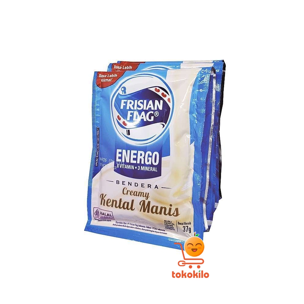 SKM FrisianFlag Susu Bendera Kental Manis Vanilla (1 Pack X 6pcs) 37gr