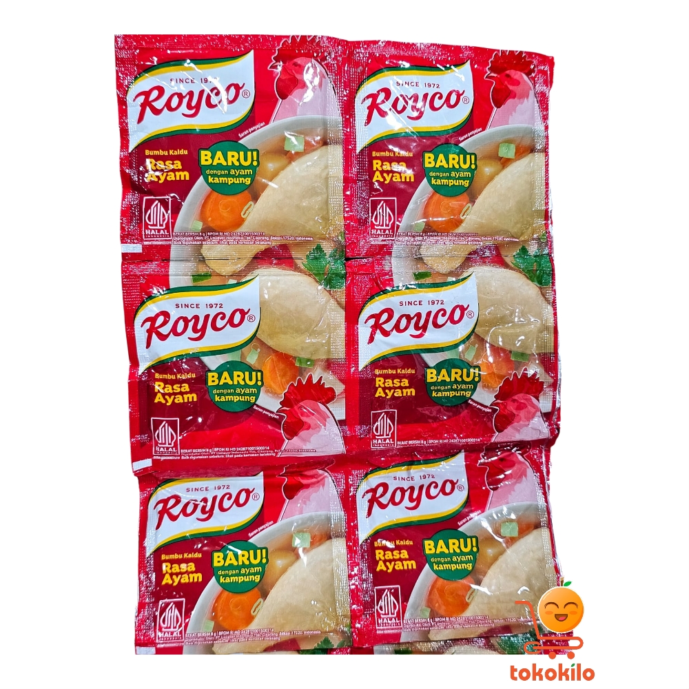 Royco Bumbu Kaldu Rasa Ayam Kampung ( 1Pack X 6pcs) 8gr