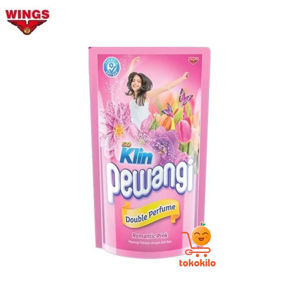 Soklin Pewangi Double Perfume Romantic Pink 780ml