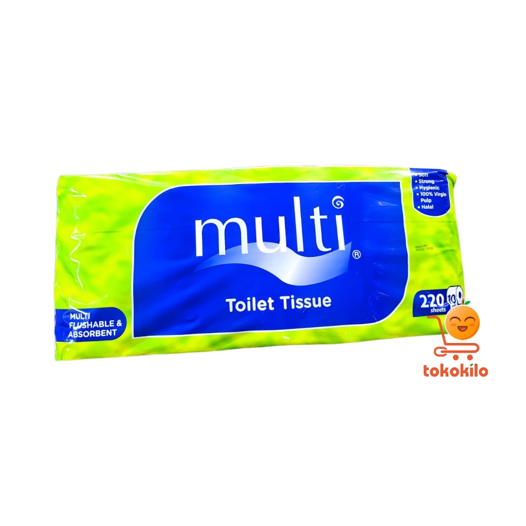 Multi Tisu Toilet 220 Sheets (1Pack X 10pcs)