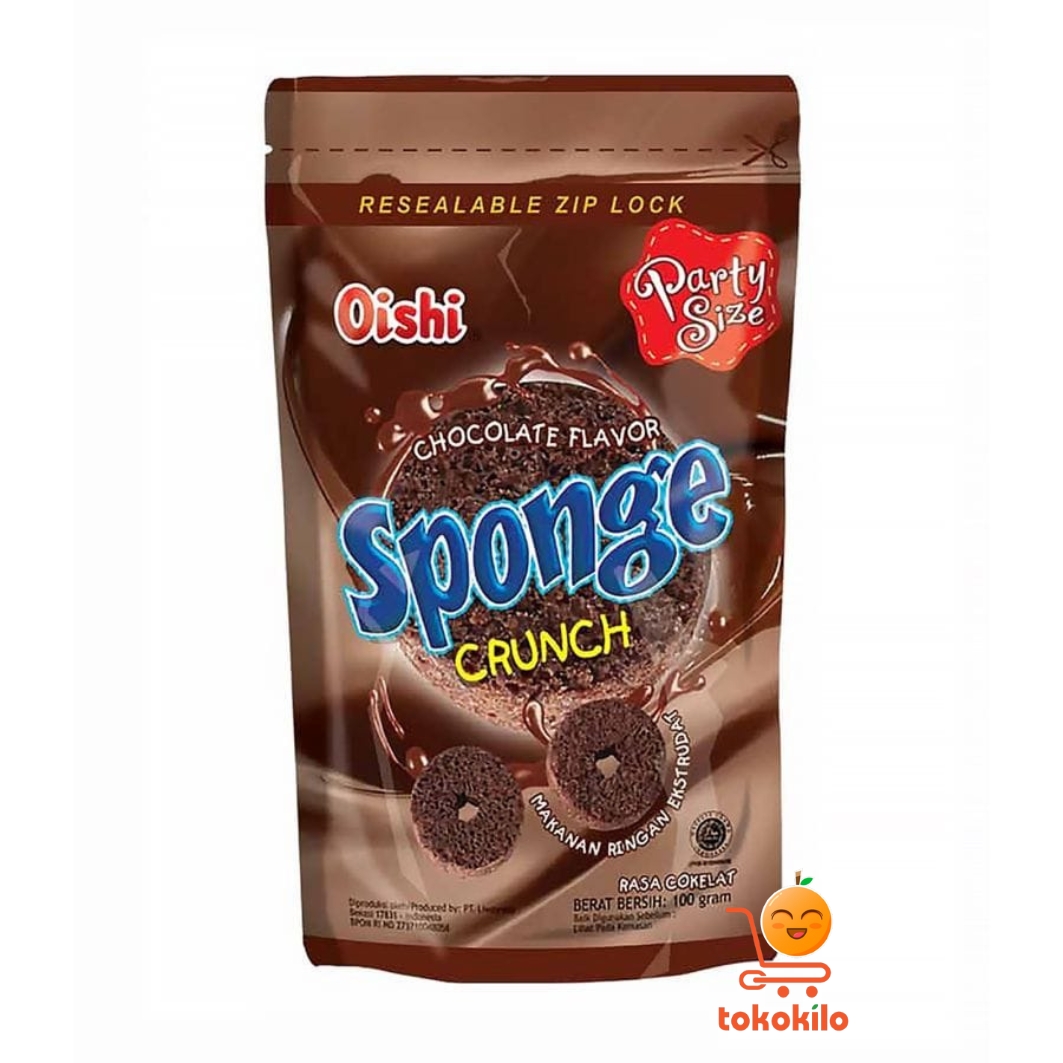 Oishi Sponge Crunch Rasa Cokelat 100gr