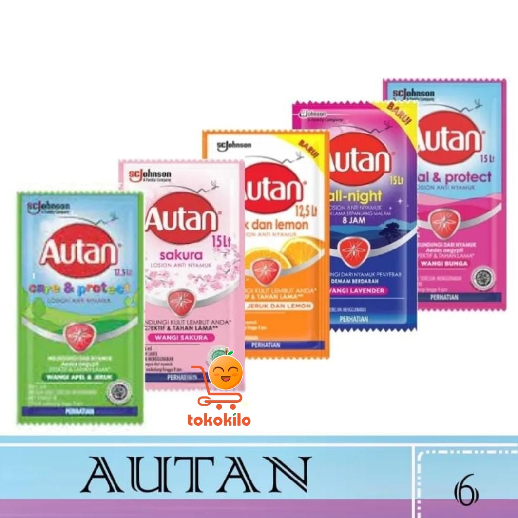 Autan Lotion Anti Nyamuk 6ml (1 Renteng X 12 Sachet)