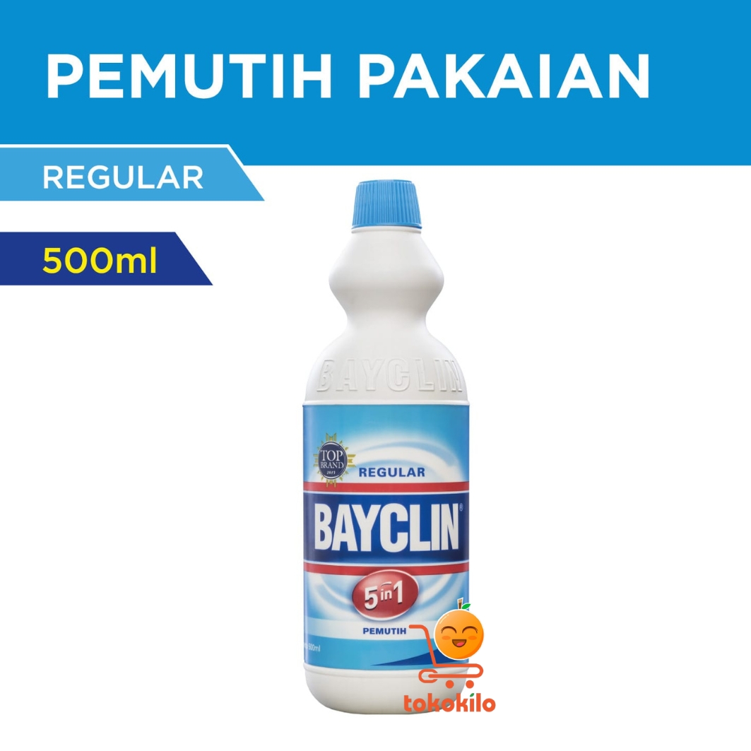 Bayclin Pemutih Regular 5 in 1 100ml, 500ml, 1 L