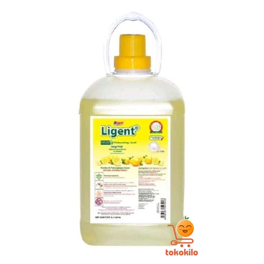 Sabun Cuci Piring Yuri Ligent Bio Lemon & Bergamot 3,7L