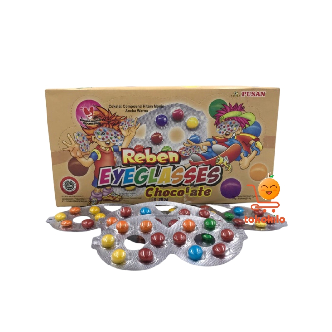 Permen Choco Reben eye Eyeglass 216gr (40 PCS)