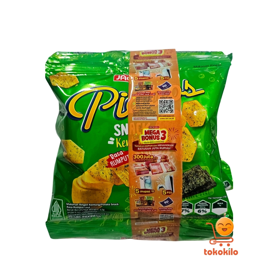 Piattos Snack Kentang Rasa Rumput Laut Nori 13gr