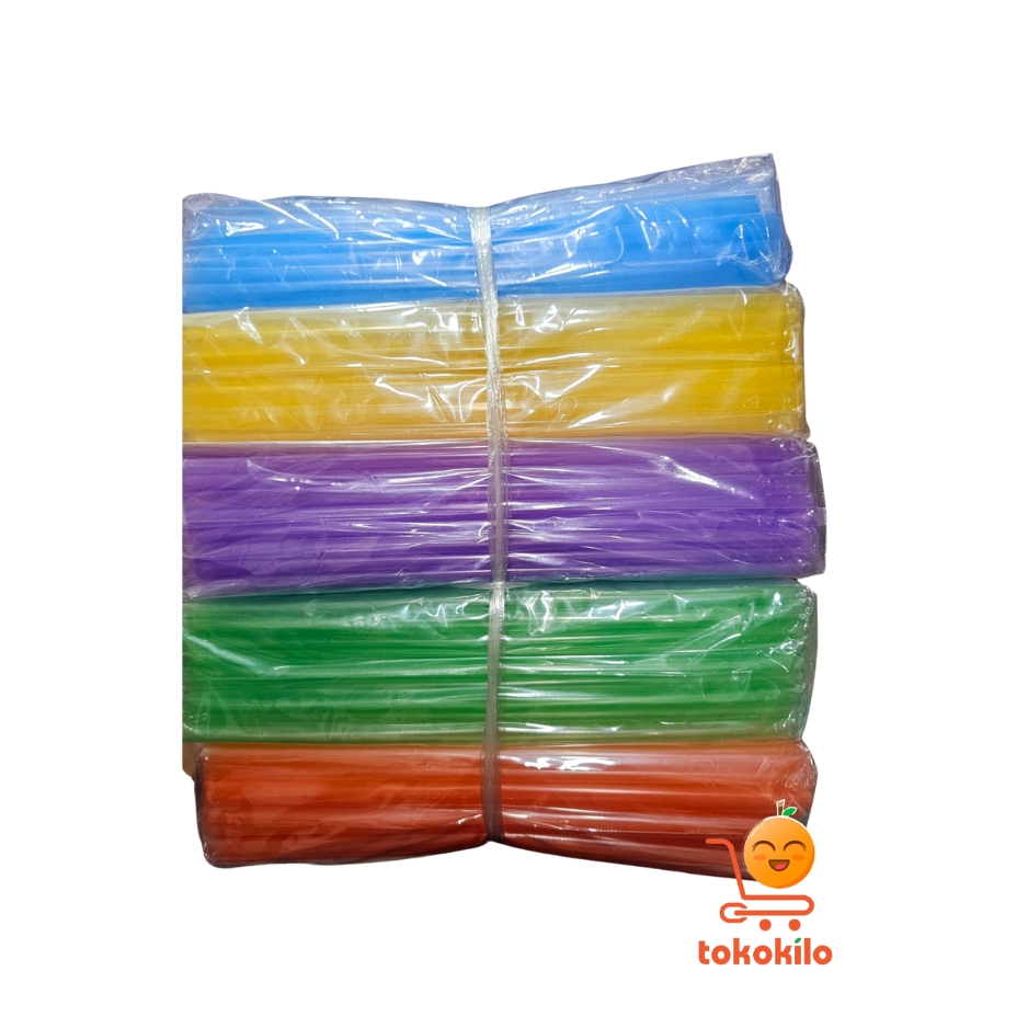 Sedotan Plastik Warna