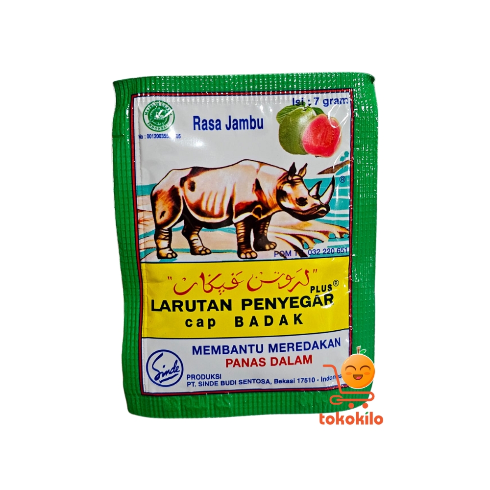 Larutan Penyegar Cap Badak Plus rasa Jambu 7gr