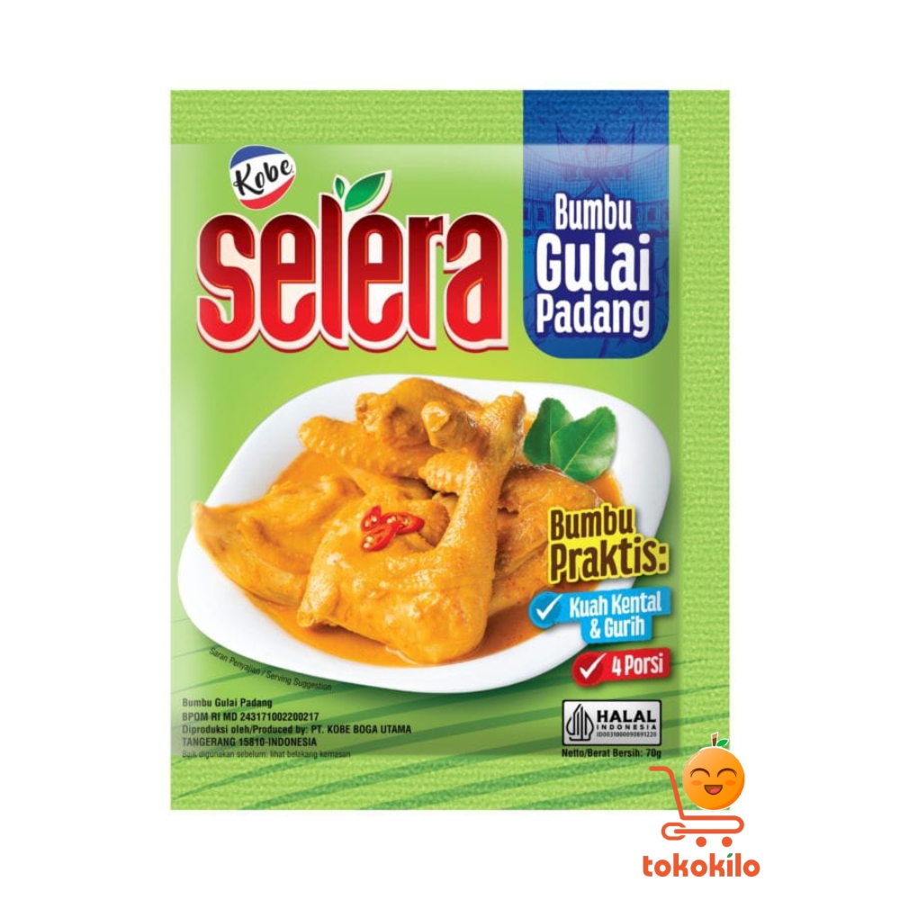 Kobe Selera Bumbu Gulai Padang 75gr (1 Renteng X 10bks)