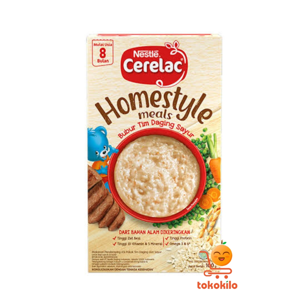 Nestle Cerelac Homestyle Bubur Tim Daging Sayur 100gr